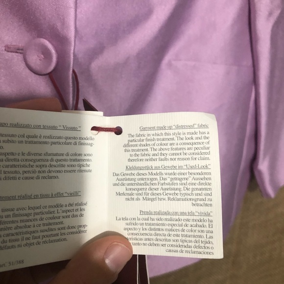 MaxMara SZ 12 Jacket Palmi Purple Lavender Blazer - Picture 6 of 8